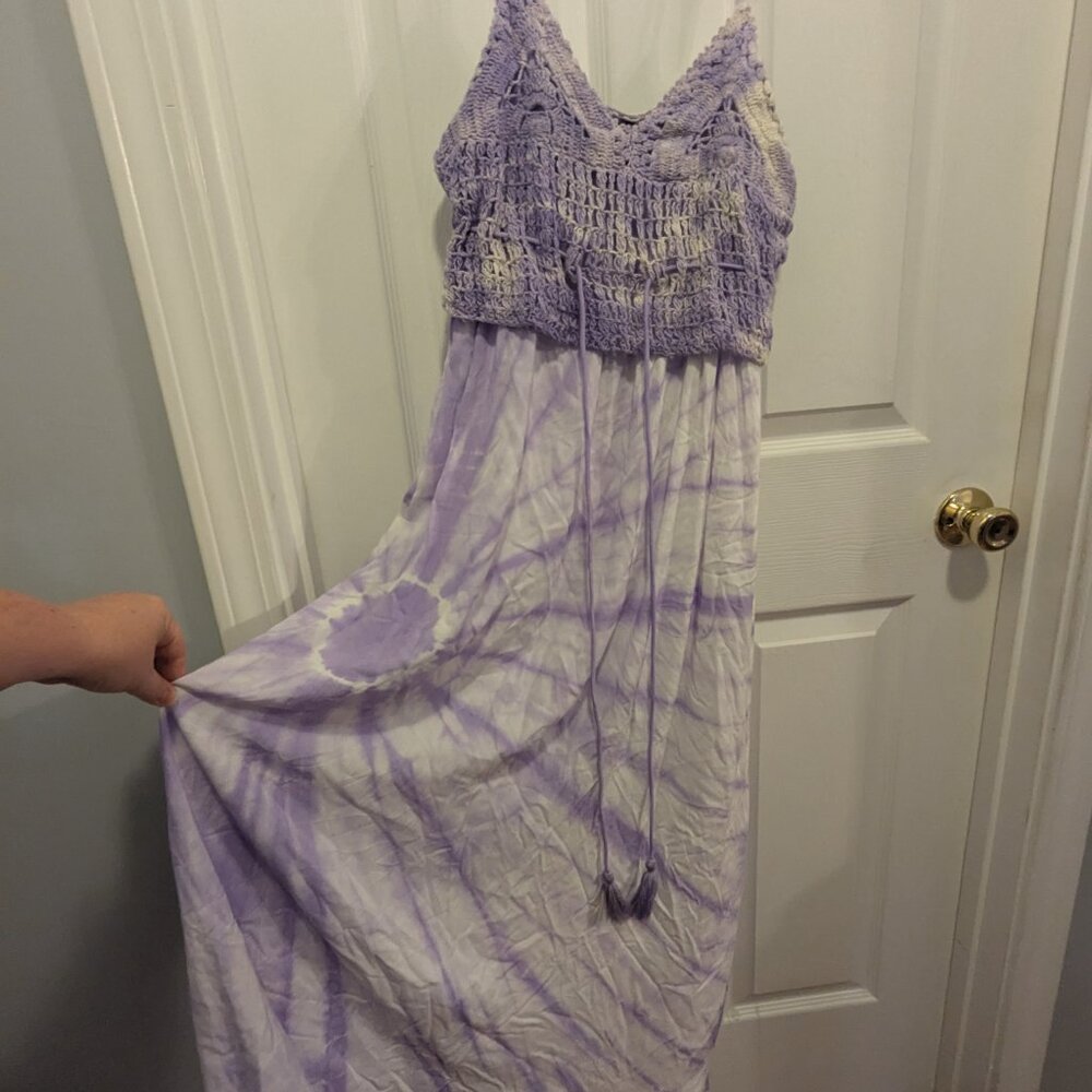 NWT Raviya purple tie dye knit dress - small - Picture 4 of 6